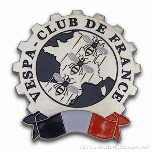 Die-struck Copper and Hard-fired Cloisonne Color-filled Lapel Pin